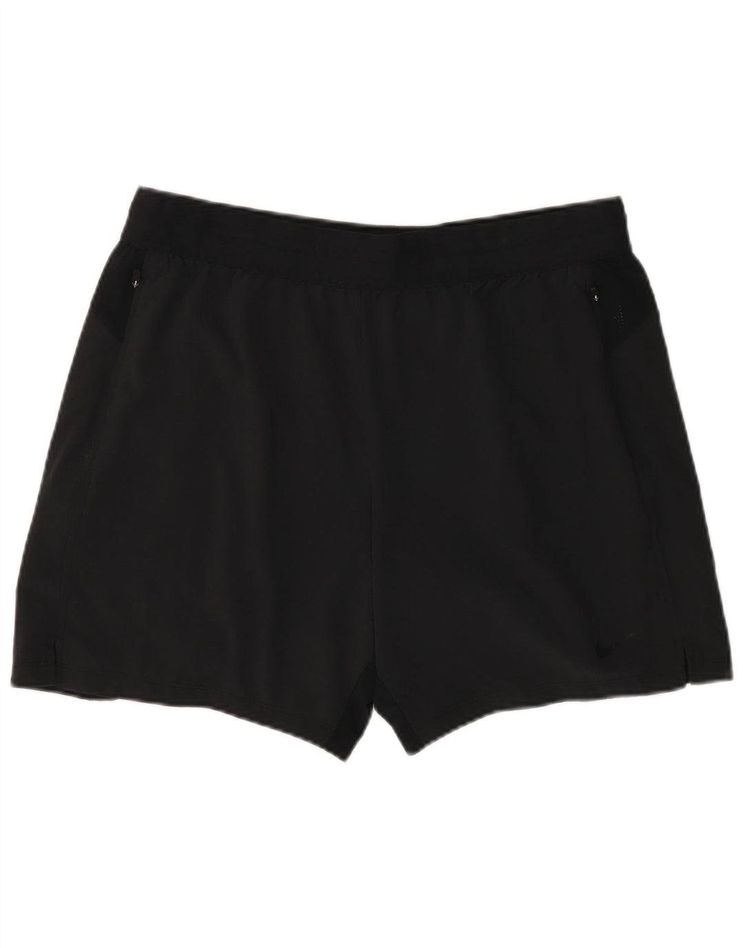 NIKE Pantalones cortos deportivos Dri Fit para mujer UK 40 XL Poliéster negro