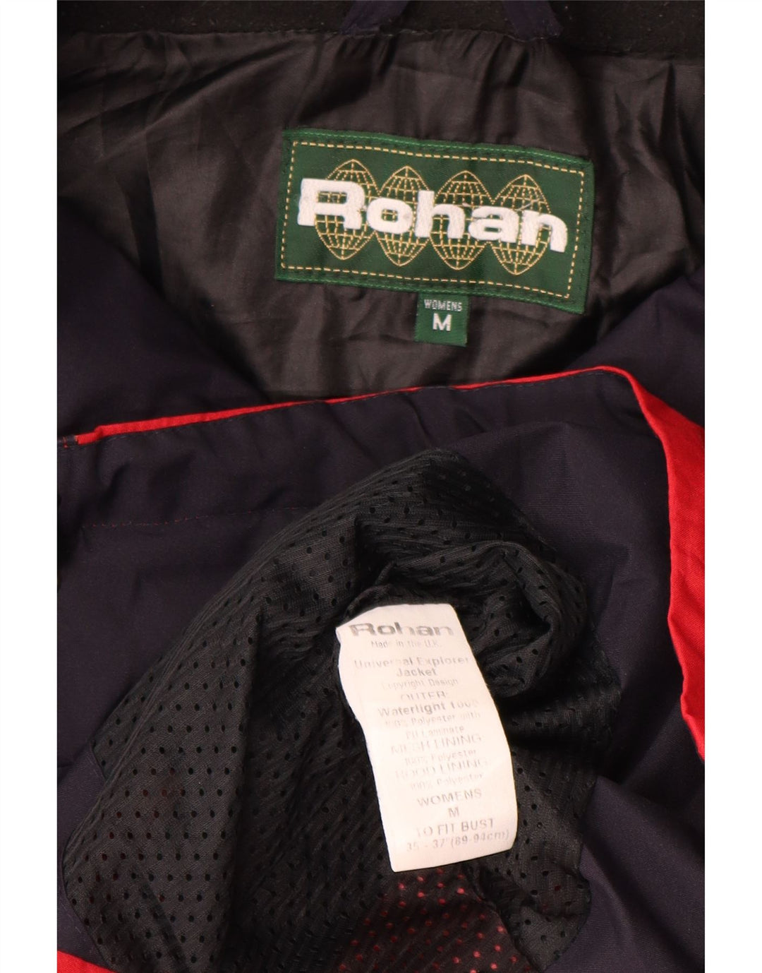 Rohan Chubasquero con capucha para mujer UK 44 Poliéster rojo medio