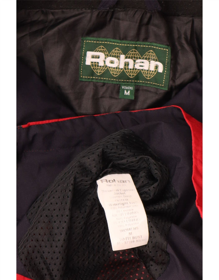 Rohan Chubasquero con capucha para mujer UK 44 Poliéster rojo medio
