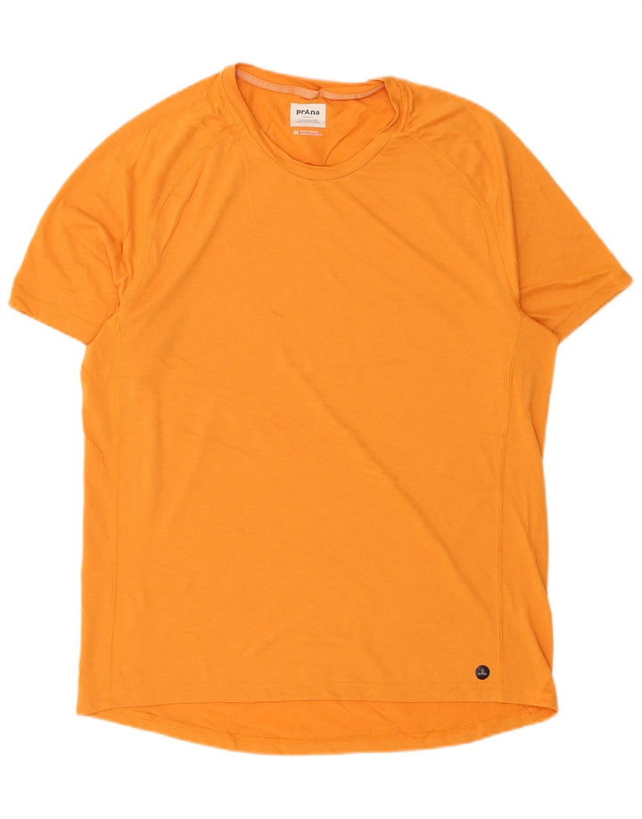 Prana Hombre Camiseta Top Medium Naranja Sintético