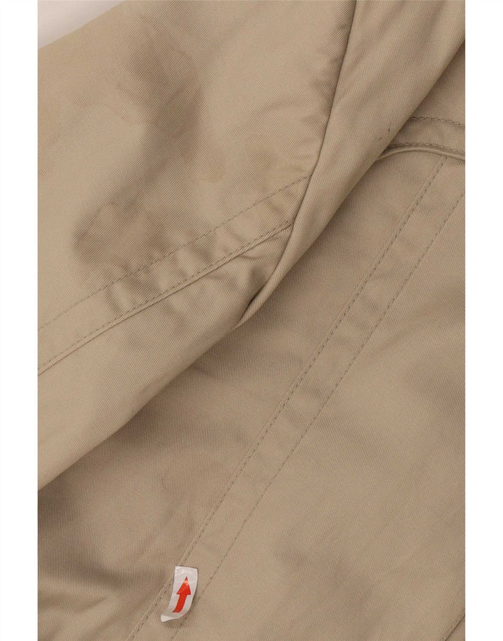 Zara Mujer Gabardina UK 46 Grande Nylon Beige