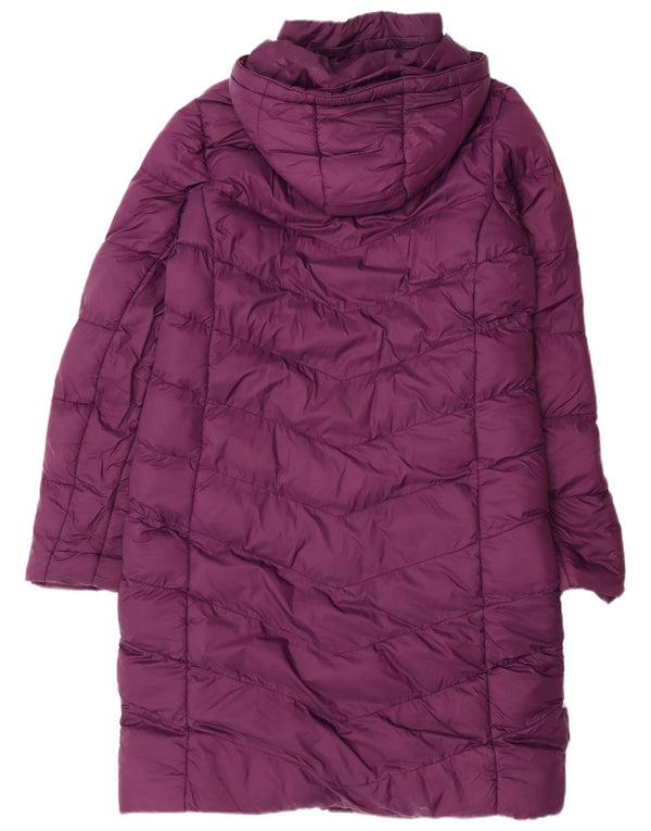 MOUNTAIN WAREHOUSE Abrigo acolchado con capucha para mujer UK 46 Small Purple Nylon