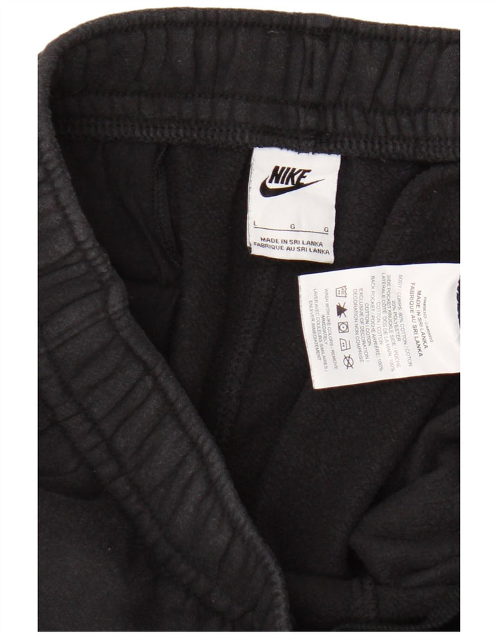 Nike - Pantalones de chándal para mujer, talla grande, algodón negro