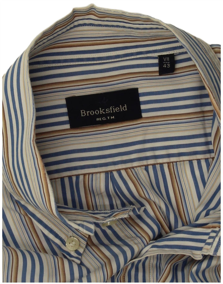 Camisa Brooksfield para hombre Talla 43 XL Raya diplomática multicolor