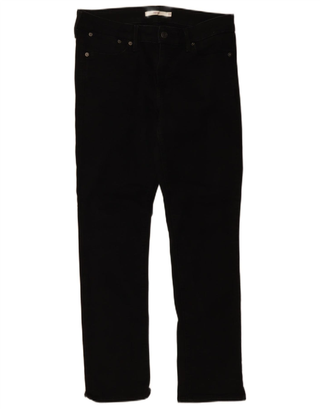 Vaqueros Levi's 712 Slim para mujer W28 L28 Algodón negro
