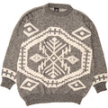 C & A Mens Crew Neck Jumper Sweater IT 52/54 Large Grey Fair Isle Vintage C & A and Second-Hand C & A from Messina Hembry 
