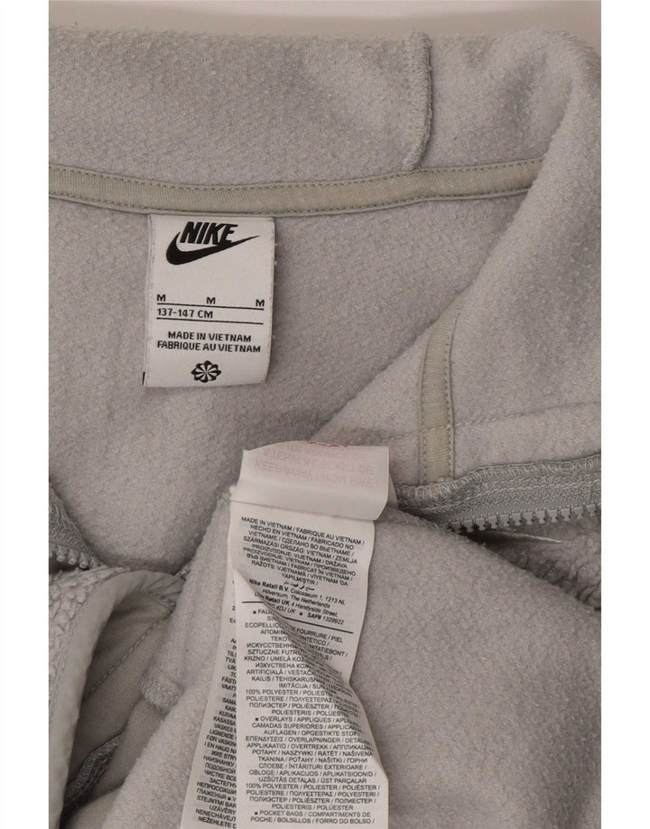 Nike Chaqueta polar con capucha para niño 11-12 años Gris medio Poliéster