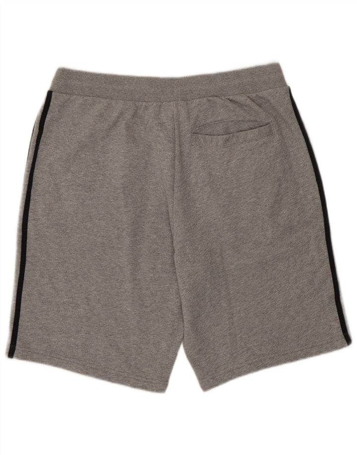 Adidas - Pantalones cortos deportivos para hombre, talla grande, gris moteado