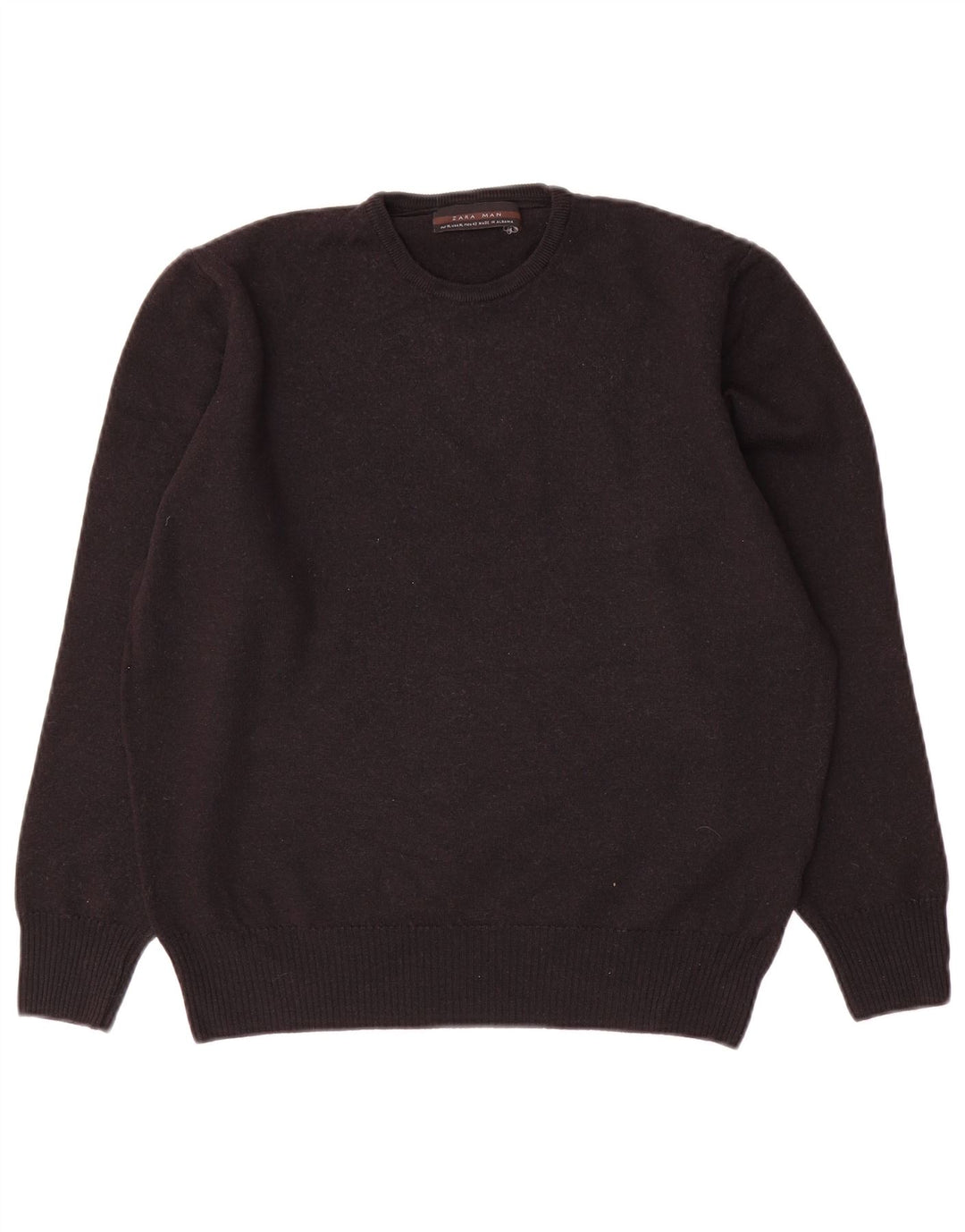 Zara Hombre Jersey Cuello Redondo Jersey XL Negro