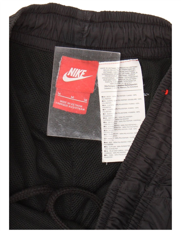 Pantalones cortos deportivos NIKE para hombre, poliéster negro mediano
