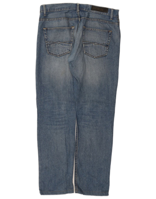 Zara Jeans rectos para hombre EU 34 Large W34 L31 Azul