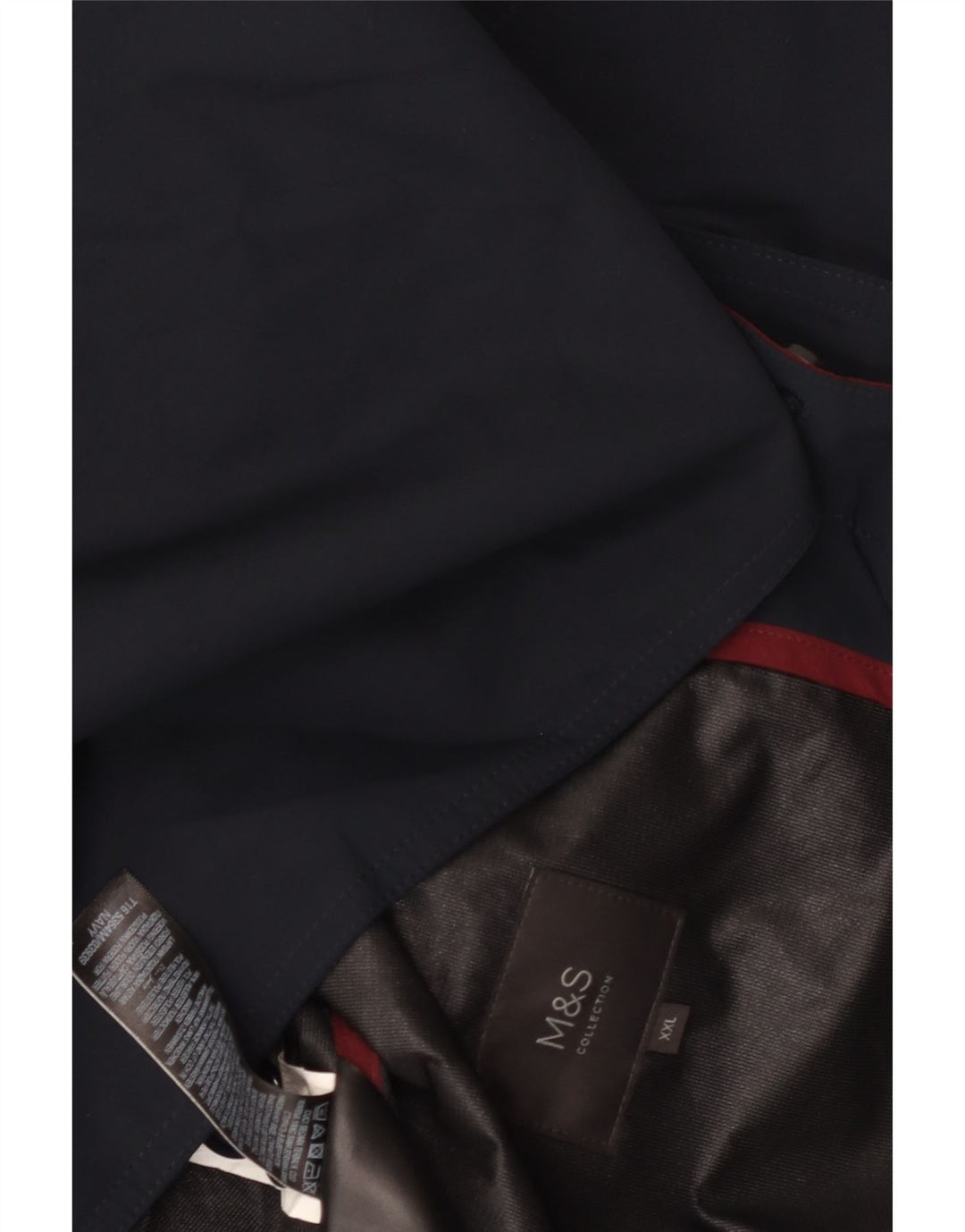 Marks & Spencer Abrigo para hombre UK 44 2XL Poliéster azul marino