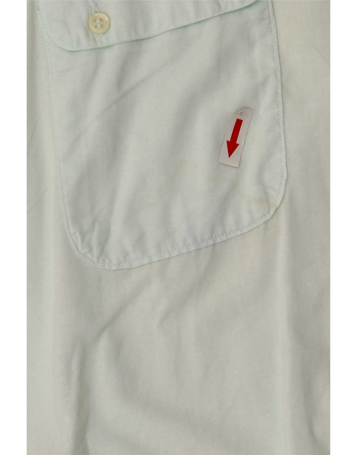 Wrangler Camisa tipo jersey de manga corta para hombre de algodón turquesa medio