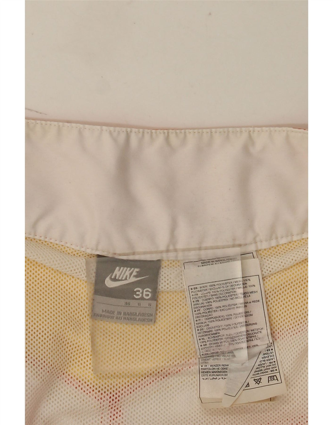 Nike Bañador con estampado gráfico para hombre, tamaño grande, naranja, color block, poliéster