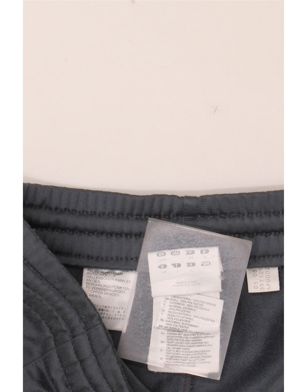 Pantalón de Chándal ADIDAS Hombre UK 38/40 Gris Medio Poliéster