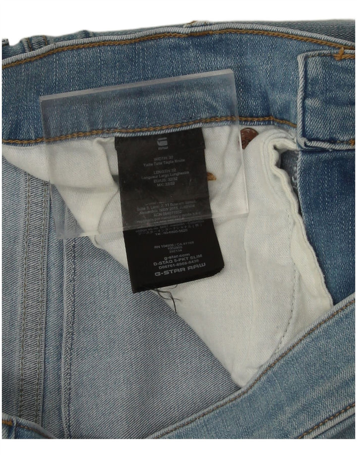 Vaqueros ajustados para hombre G-Star W32 L32 Algodón azul