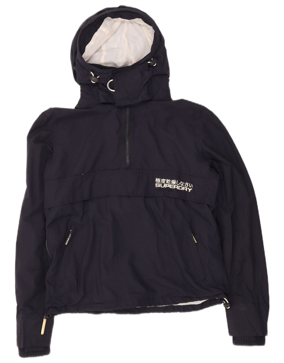 Superdry Chaqueta Anorak con Capucha The Windcagoule para Mujer UK 44 Azul Marino Mediano