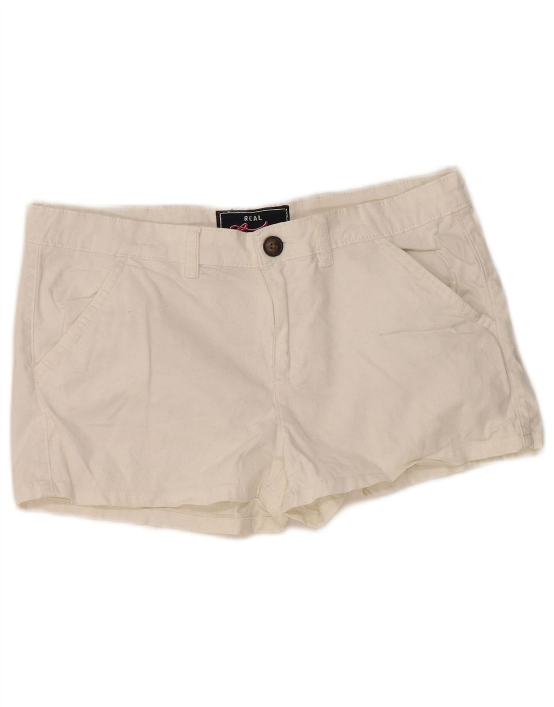 Pantalones cortos chinos Superdry para mujer medianos W34 de algodón blanco