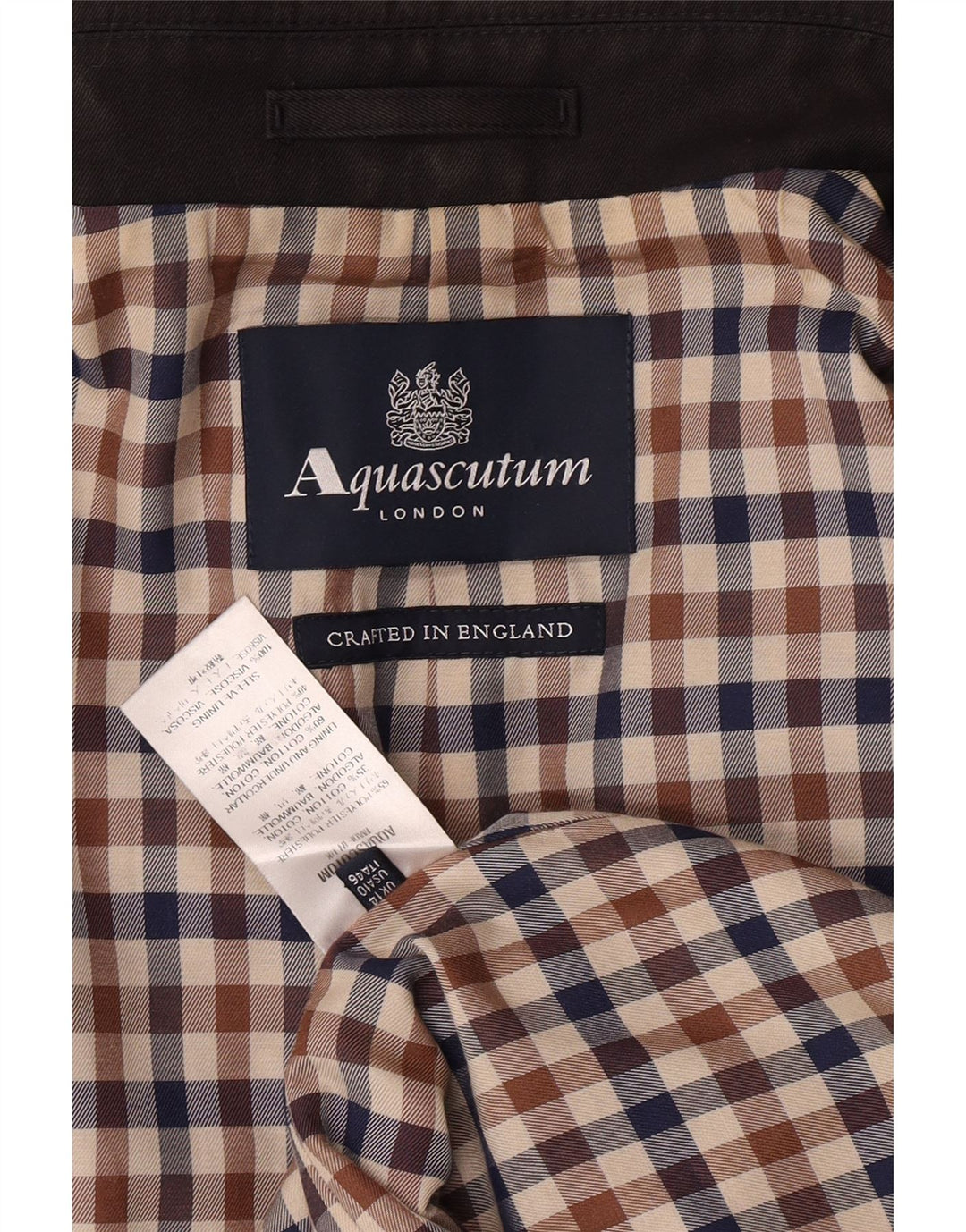 Aquascutum Abrigo para mujer UK 44 Grande Poliéster negro