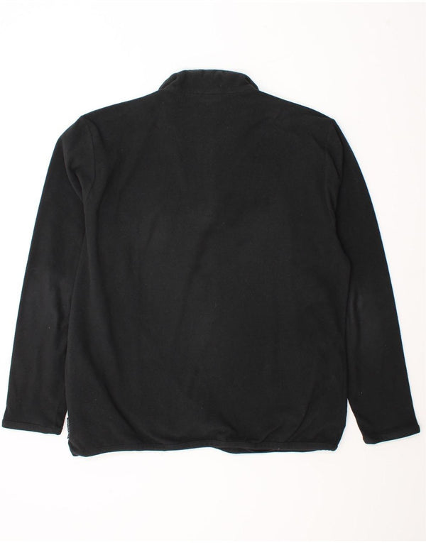 Adidas Mens Climawarm Zip Neck Fleece Jumper UK 42/44 Grande Negro Poliéster