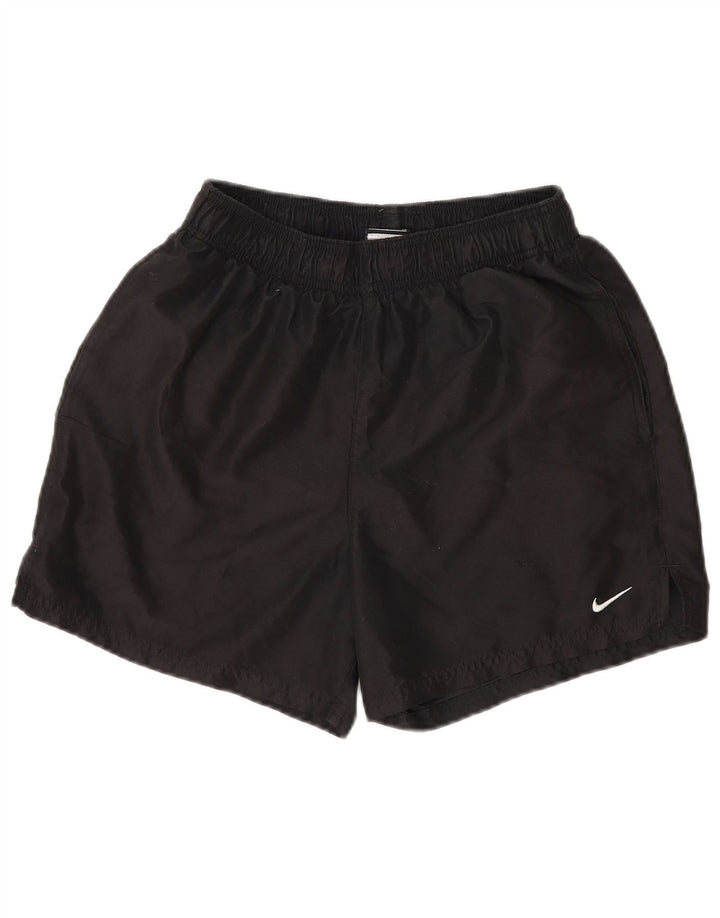 Nike - Pantalones cortos deportivos para hombre, talla pequeña, poliéster negro