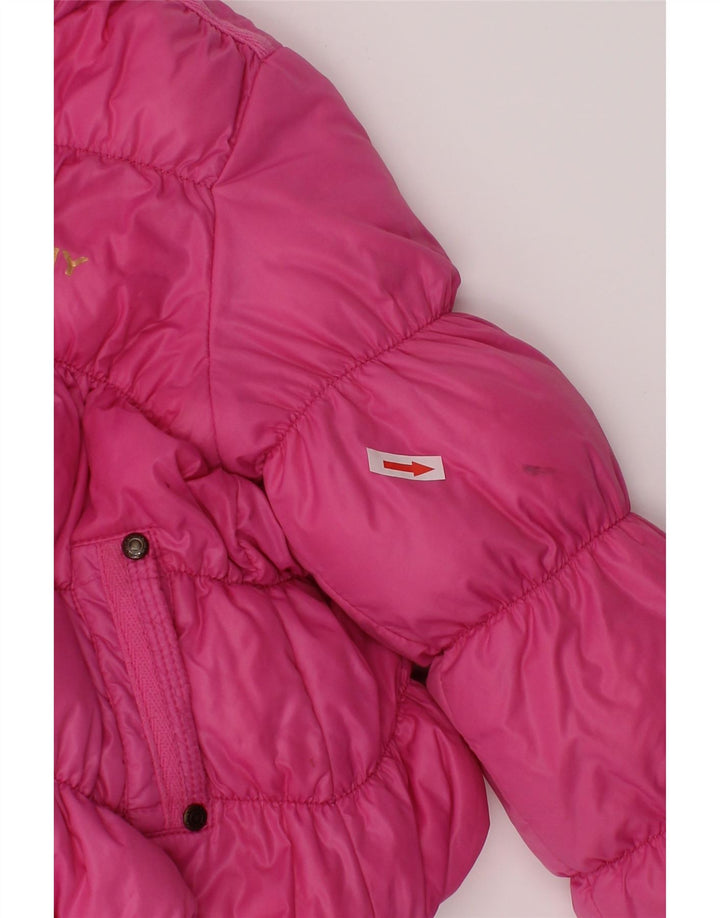 Dkny Chaqueta Acolchada Reversible Con Capucha Niña 4-5 Años Rosa Poliéster