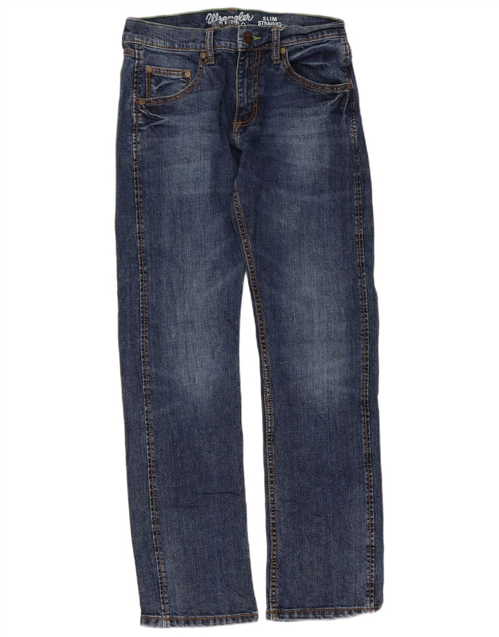 Vaqueros Wrangler Retro Slim Rectos Mujer W28 L30 Azul