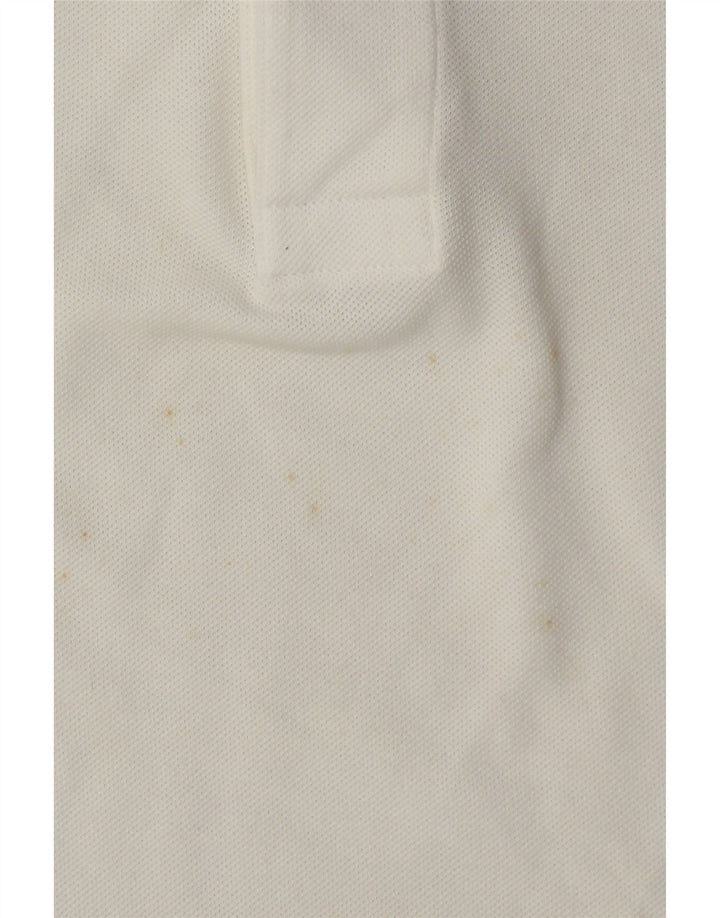 Lacoste Polo de rugby para hombre talla 3 pequeño algodón blanco