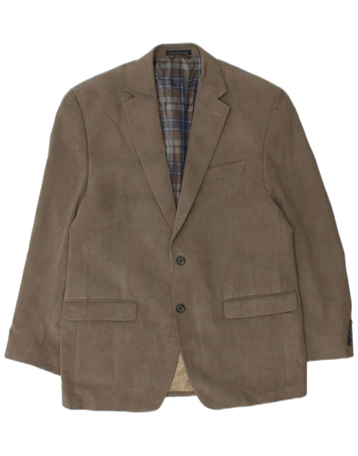 Ralph Lauren Chaqueta Blazer de 2 Botones para Hombre UK 42 XL Caqui Pata de Gallo