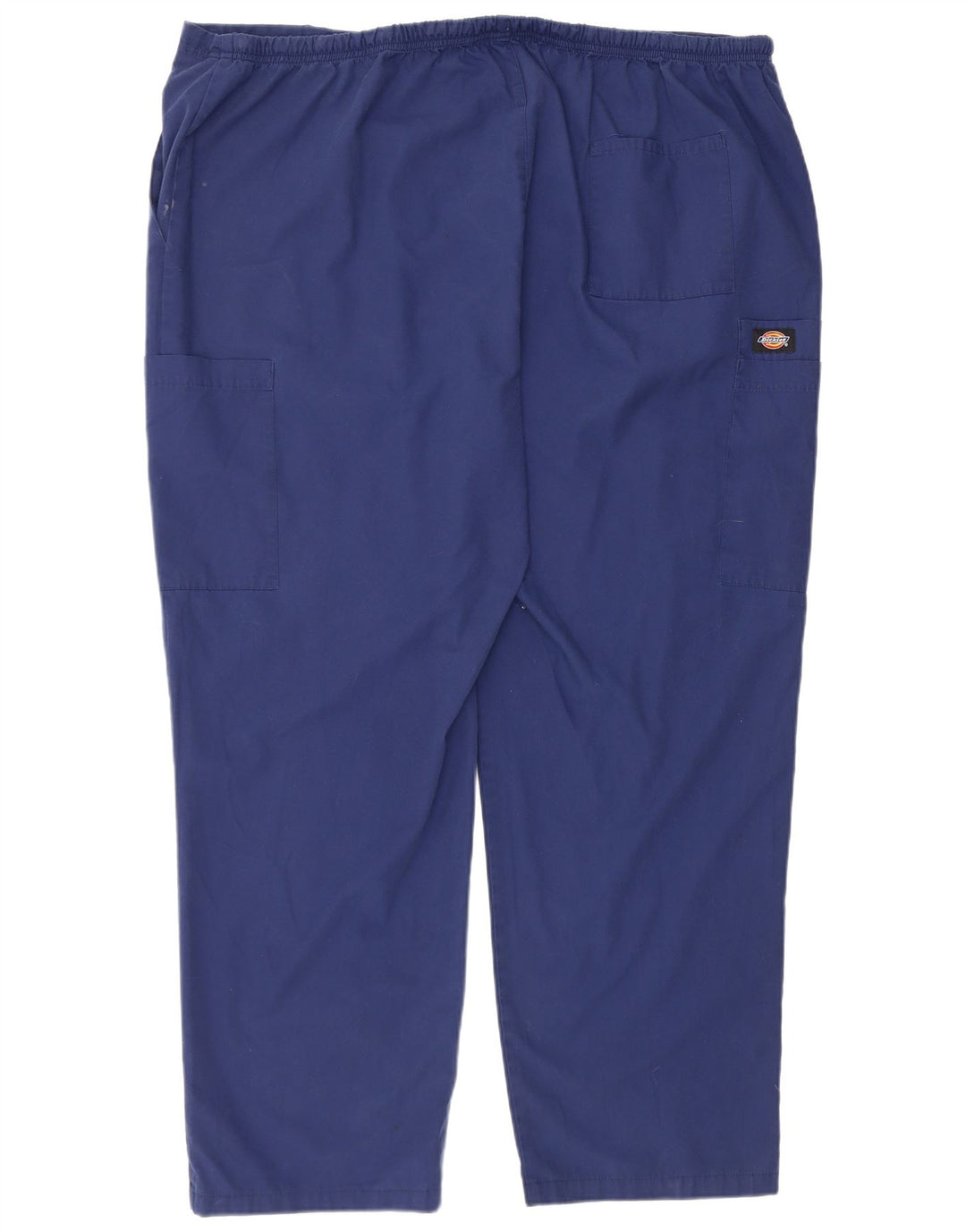DICKIES Mens Straight Cargo Trousers 3XL W48 L30 Blue Polyester