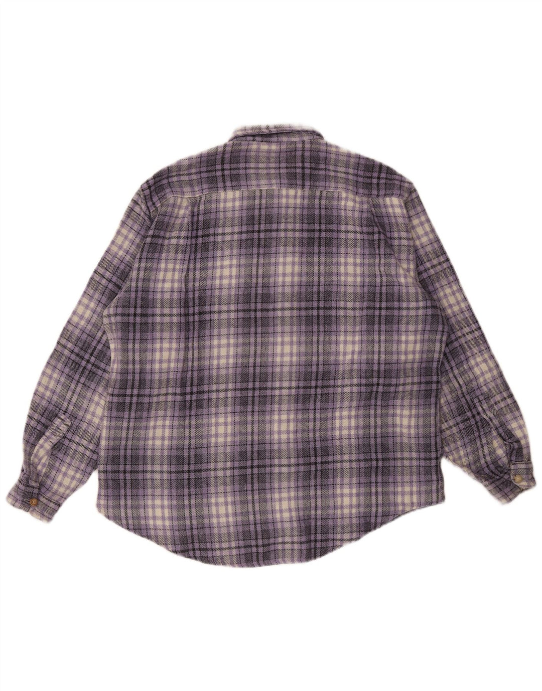 Wampum Camisa De Franela Hombre XL Cuadros Morados