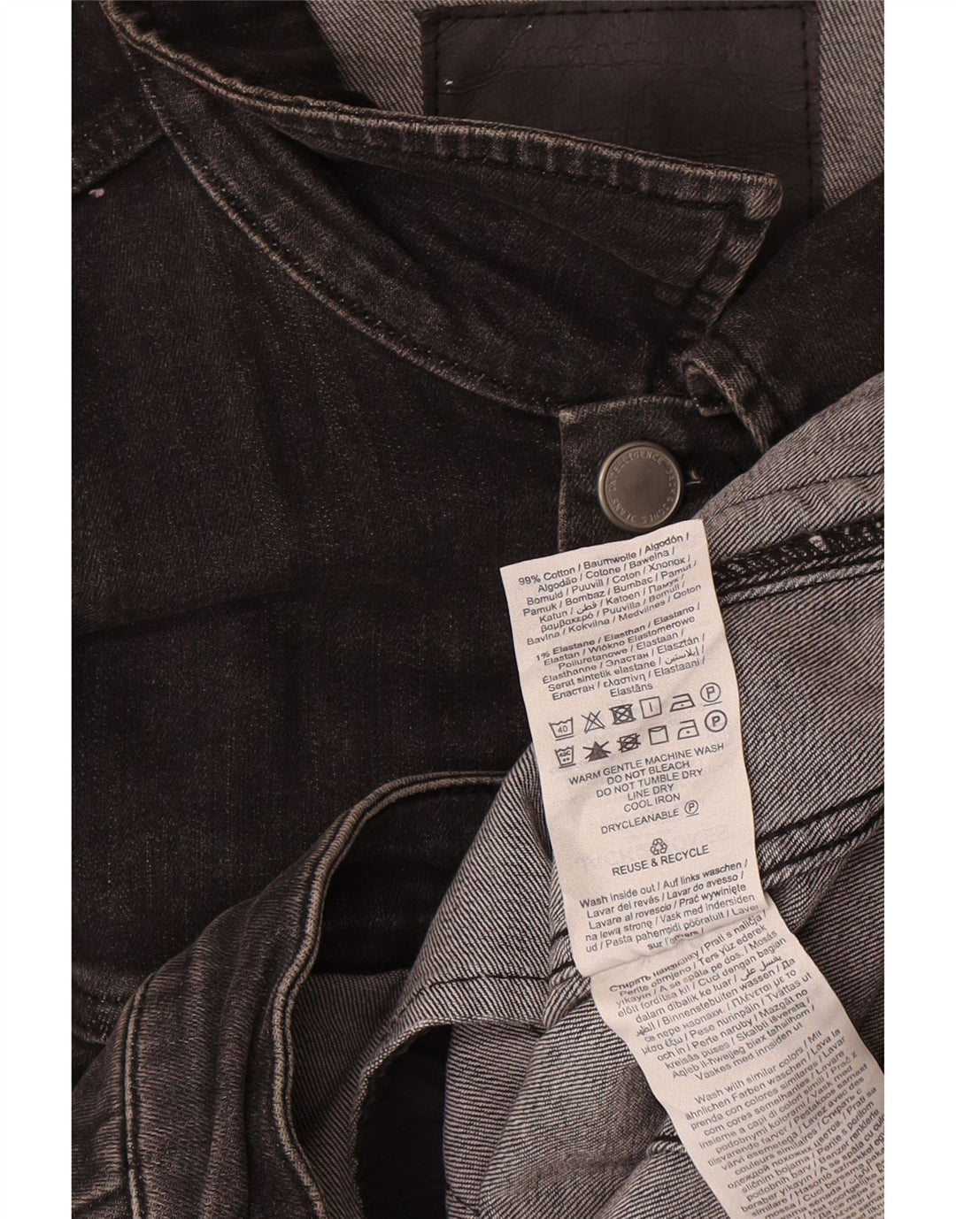 Jack & Jones Chaqueta Vaquera Hombre UK 42 XL Algodón Gris