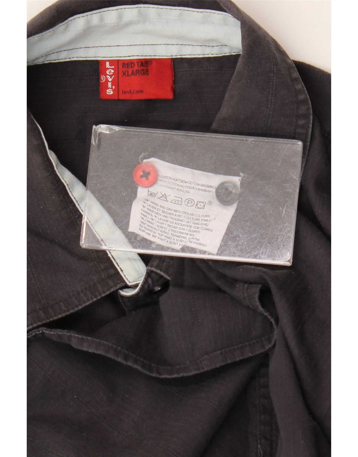 Camisa Levi's Hombre XL Gris Algodón