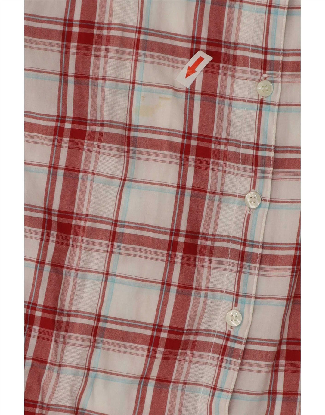 Levi's Camisa de manga corta para mujer UK 46 Large Red Check