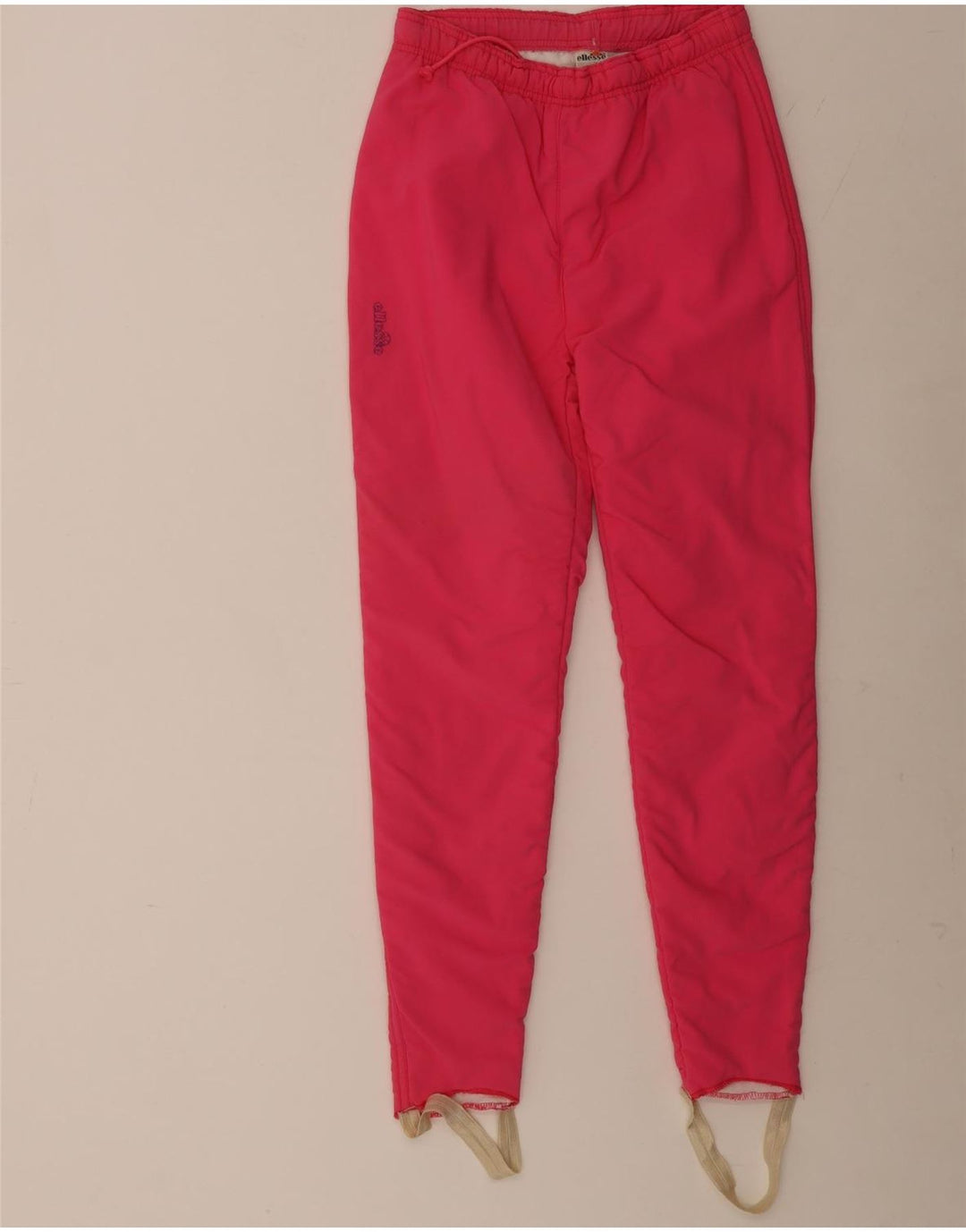 Ellesse Pantalones de chándal con estribo para mujer US 8 mediano rosa