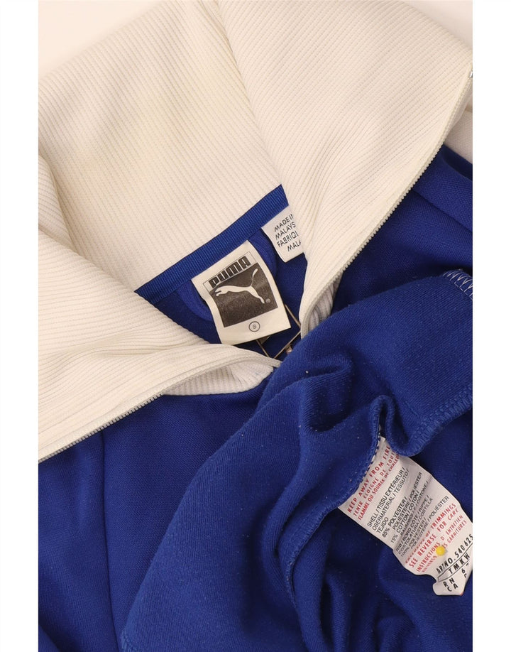 Puma Chaqueta De Chándal Con Estampado Gráfico Para Hombre Poliéster Color Block Azul Pequeño