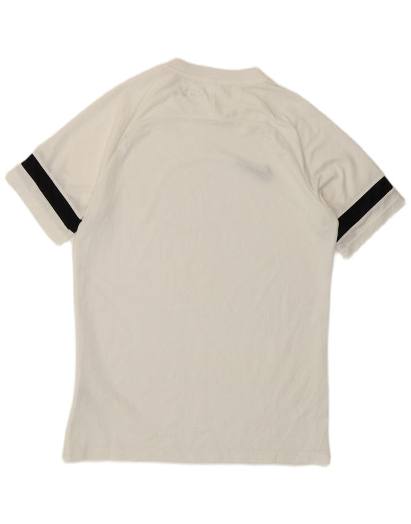Camiseta Nike Dri Fit para hombre Top medio blanco color block Poliéster