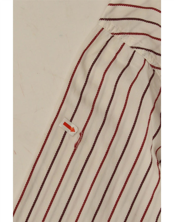 Camisa Wrangler Hombre XL Algodón Rayas Blancas