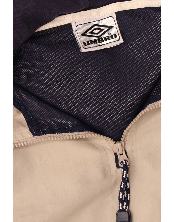 Umbro Chaqueta impermeable con capucha para hombre UK 42 XL Poliéster beige