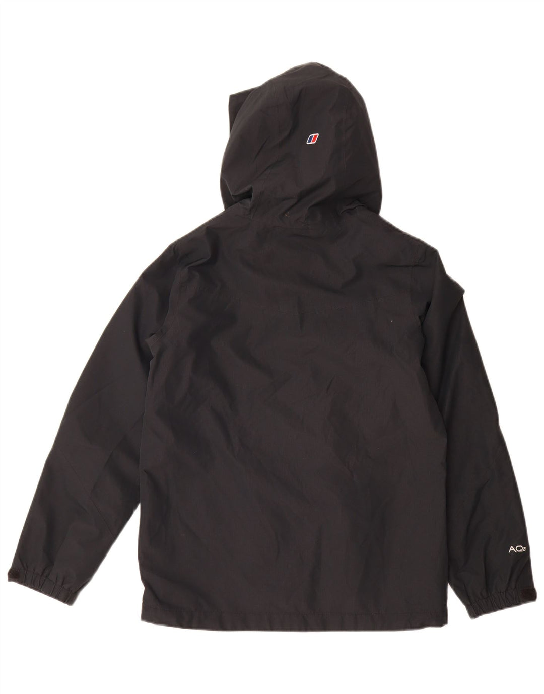 Berghaus Chaqueta cortavientos con capucha para niño 11-12 años Negro Poliéster