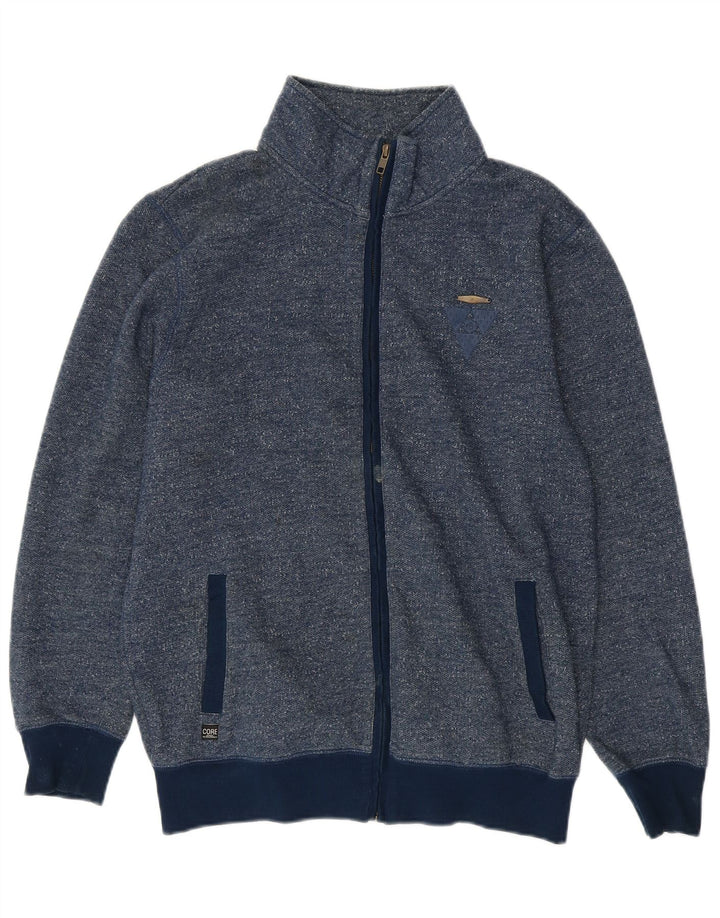 Jack & Jones Hombre Chándal Top Chaqueta Grande Algodón Moteado Azul Marino