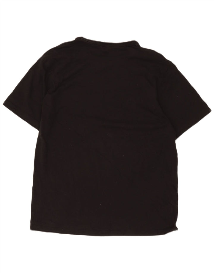 Champion Camiseta gráfica para hombre Top grande de algodón negro