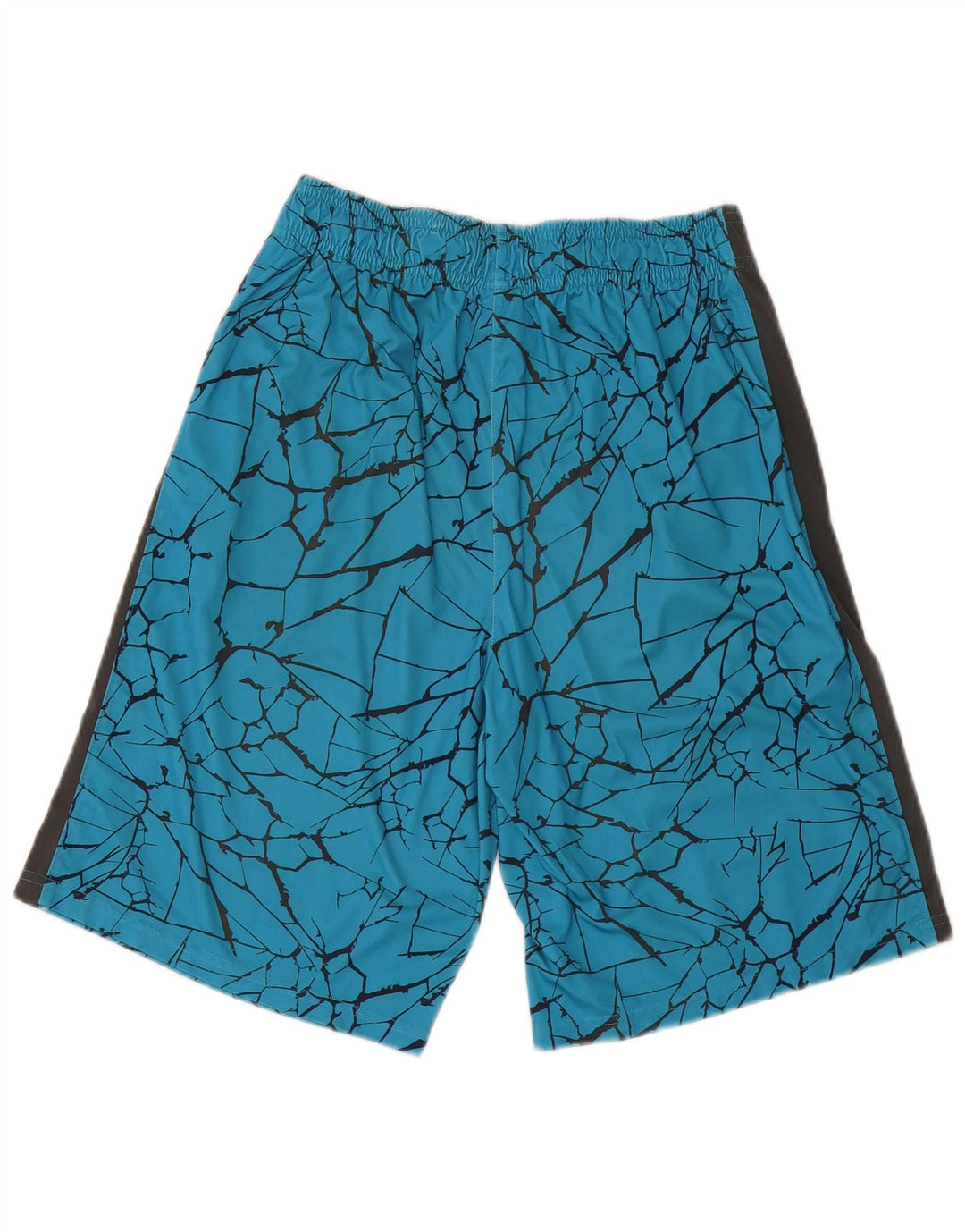 Reebok Pantalones cortos deportivos con estampado abstracto para hombre XL Poliéster azul