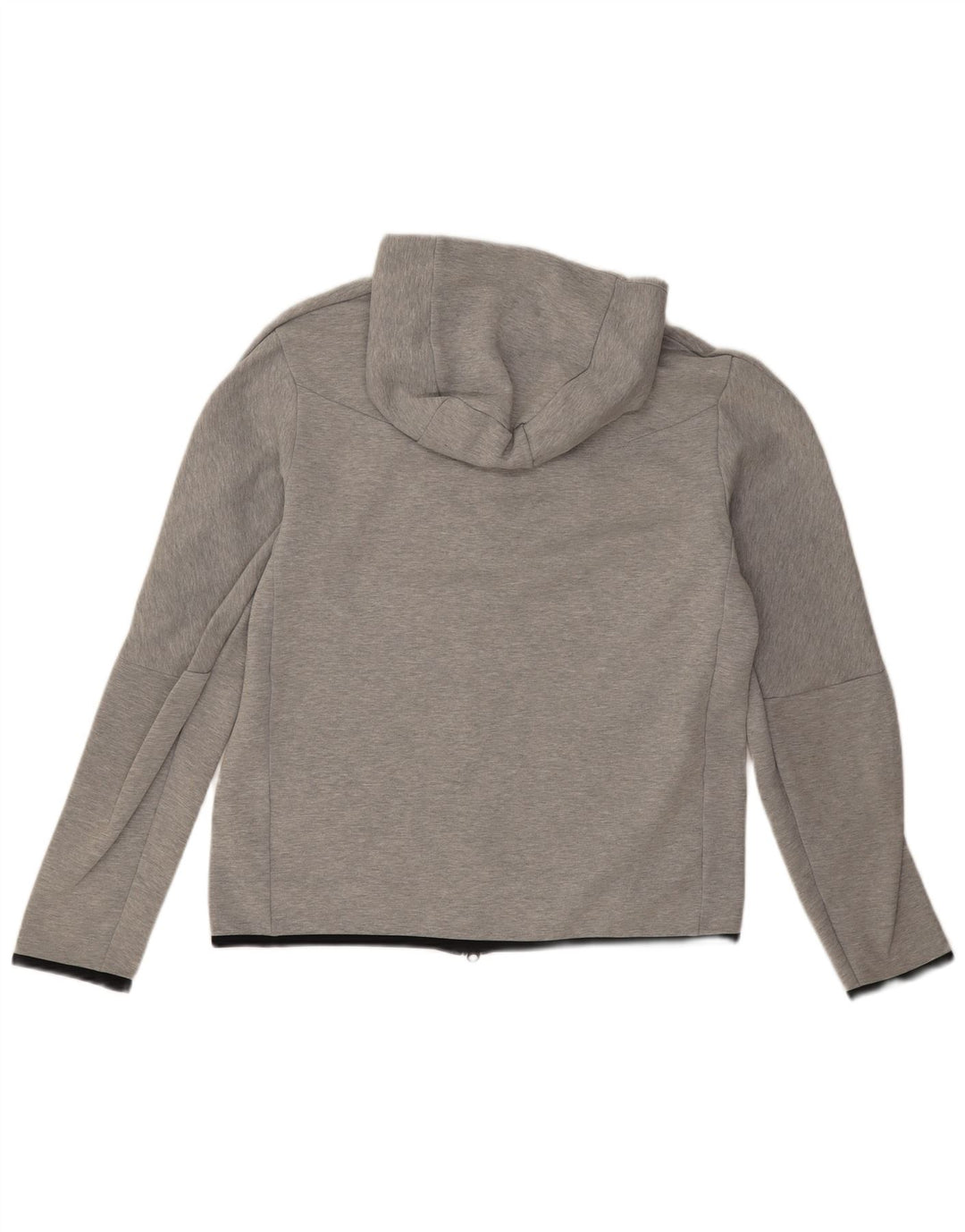 Nike - Sudadera con capucha y cremallera para hombre, algodón moteado en gris medio