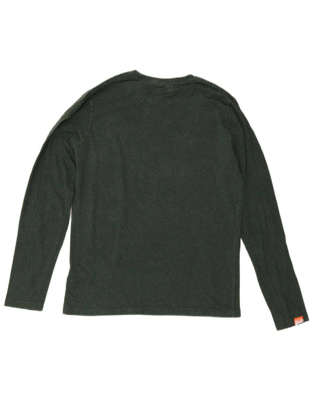 Superdry Hombre Top Manga Larga Pequeño Algodón Verde