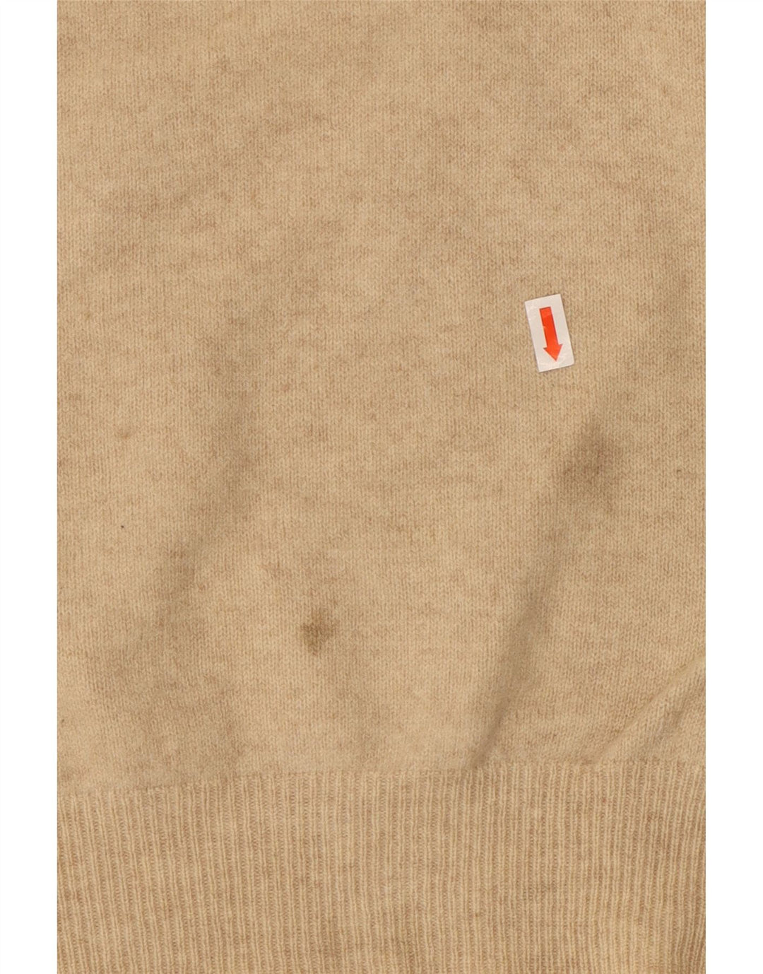 Benetton Jersey De Cuello Redondo Beige Medio