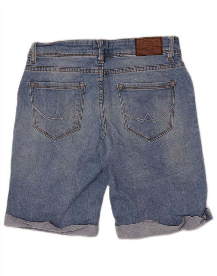 Superdry Shorts De Mezclilla Desgastados W26 Small Azul