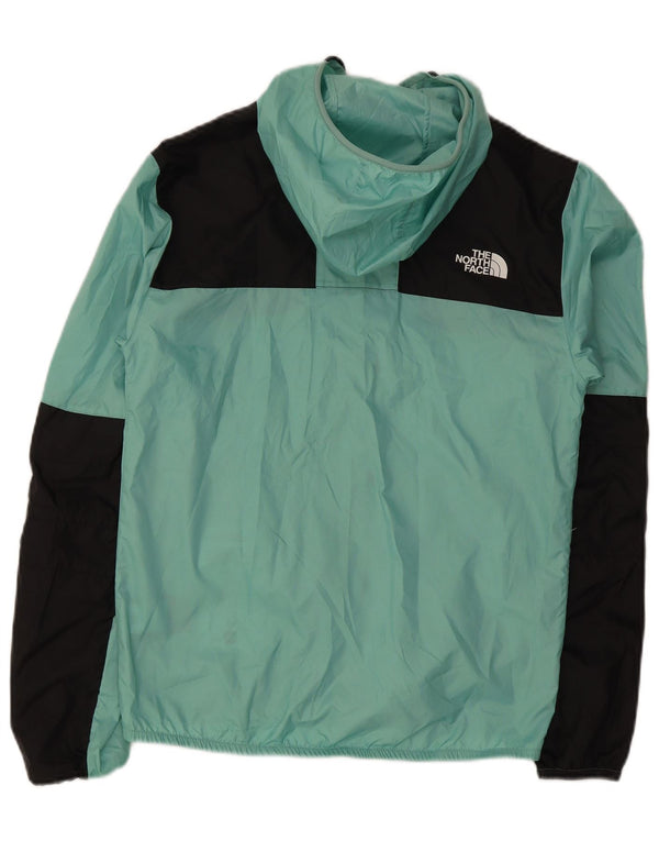 The North Face Chaqueta impermeable con capucha para hombre UK 36 Small Turquesa Colorblock