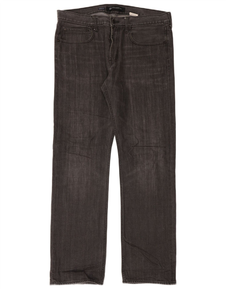 Vaqueros rectos para hombre Gap W36 L34 Algodón moteado gris