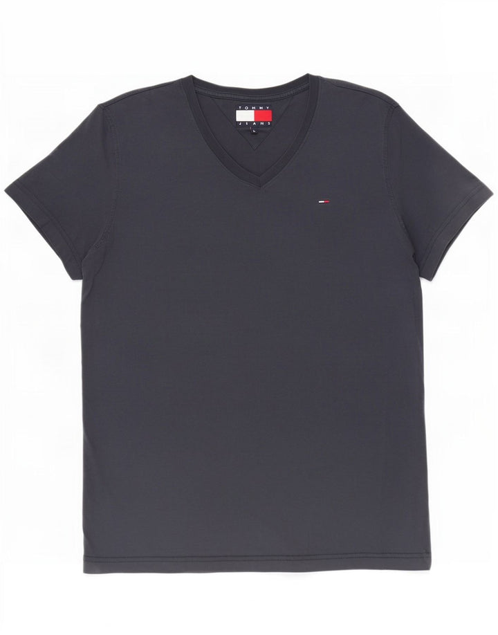 Tommy Hilfiger Camiseta Regular para Hombre Top Grande Azul Marino Algodón